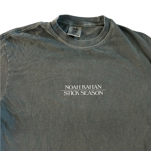 Noah Kahan Stick Season Comfort Colors T-Shirt - Dark Green - Picture 4 of 4